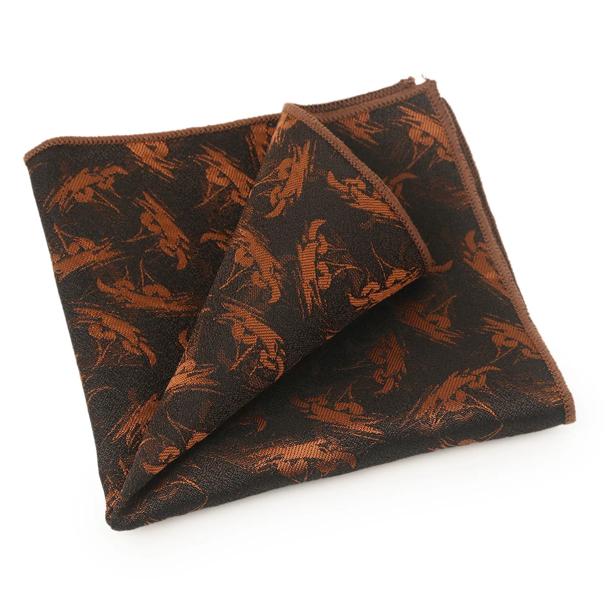 Traje para hombre, bufanda cuadrada pequeña, moda de poliéster, accesorios de boda, patrón de bordado Retro, toalla de bolsillo, ropa