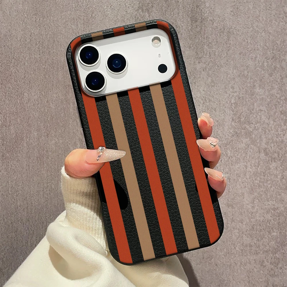

Colorful Vertical Stripes Phone Case For IPhone Air 11 12 13 Pro Case 14 15 Plus 16 17 Pro Max Silicone Soft Shockproof Cover