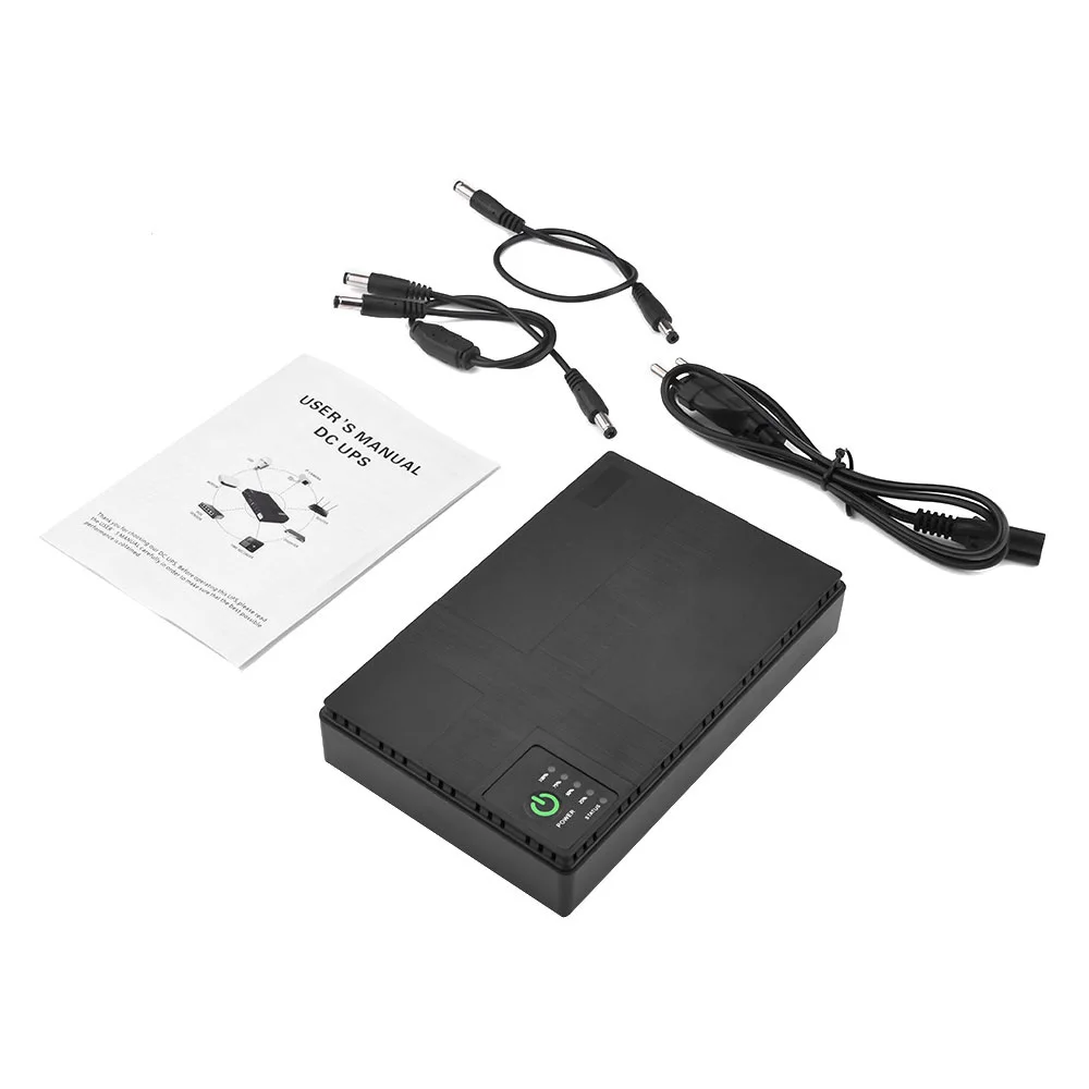 Zasilacz awaryjny 10400 mAh Mini UPS Zasilacz awaryjny DC 12 V/9 V/5 V 3-drożne wyjście dla routera bezprzewodowego Telefon komórkowy UE