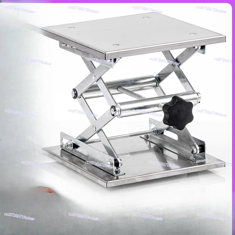 Small Stainless Steel Lifting Table Laboratory with Miniature Lifting Small Manual Screw Screw Easy To Put