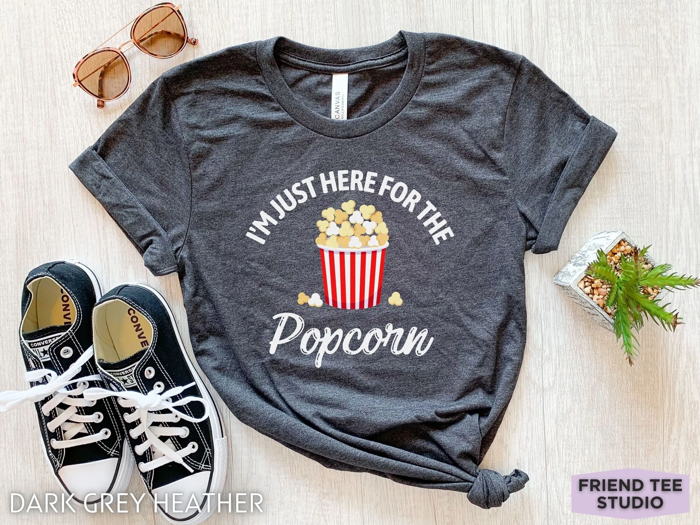

Popcorn T Shirt Funny s Mens Movie Night Film Lover Theater Cinema Team