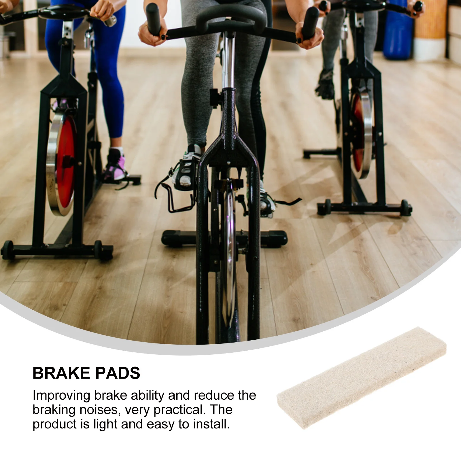 

10 Pcs Felt Brake Pads Strong Friction Electric Bicycle Exercise Bike Brakes Sports Disc Rotor Mountain Quick Release Sturdy