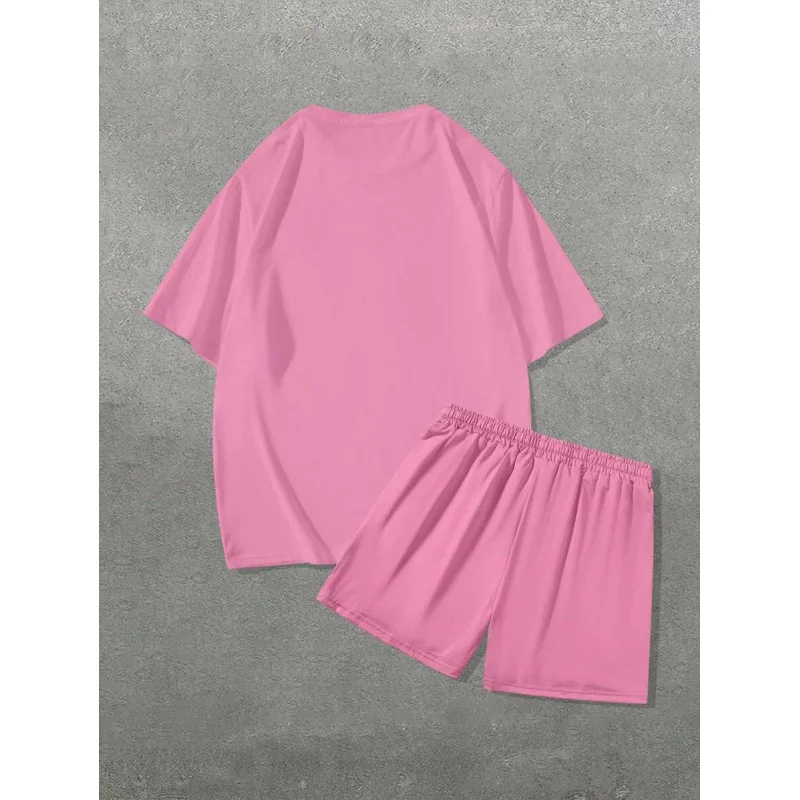 Brand Clothing Men Summer Clothes Ensembles De Sport Men's Sweatshirt Clothing for Man 2 Piece Sets Oversized T-shirt Set Sports