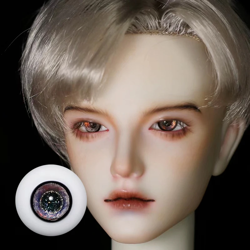 YESTARY BJD Eyes For Toys Doll Accessories Eye 1/3 1/4 1/6 Colored 3D Movable Eyeballs 14MM 16MM Sparkling Glass Eyes Small Iris