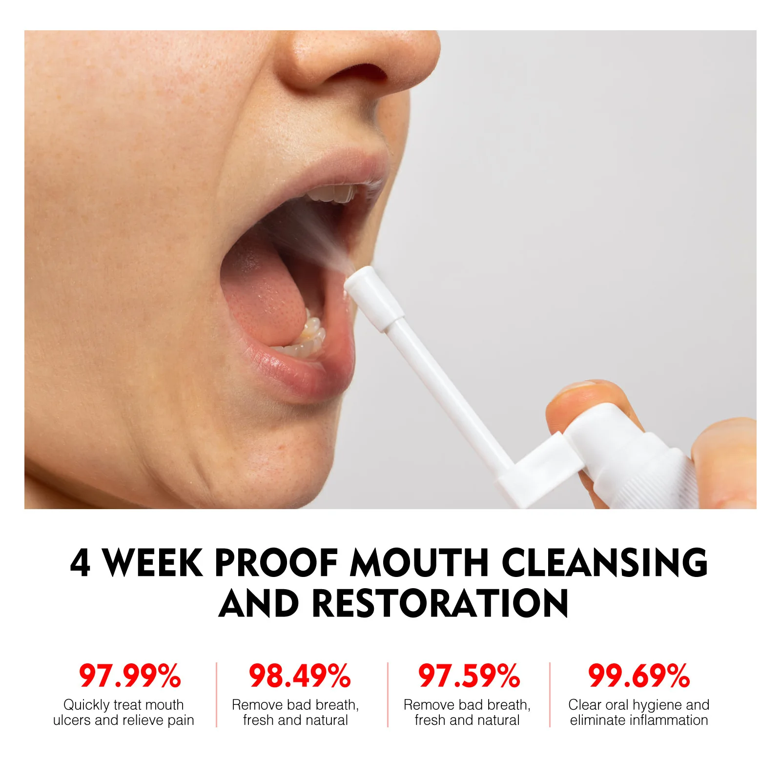 EELHOE رذاذ مهدئ للفم منعش تخفيف الانزعاج حماية اللثة تحسين الجفاف تقليل الألم إزالة الأوساخ رذاذ تغذي الفم #1