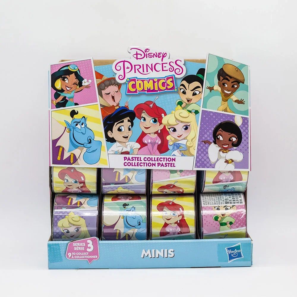 Hasbro Disney Princess Comics Pastel Collection Minis Series Blind Box Flora Doll Gifts Toy Model Anime Figure Collect Ornaments