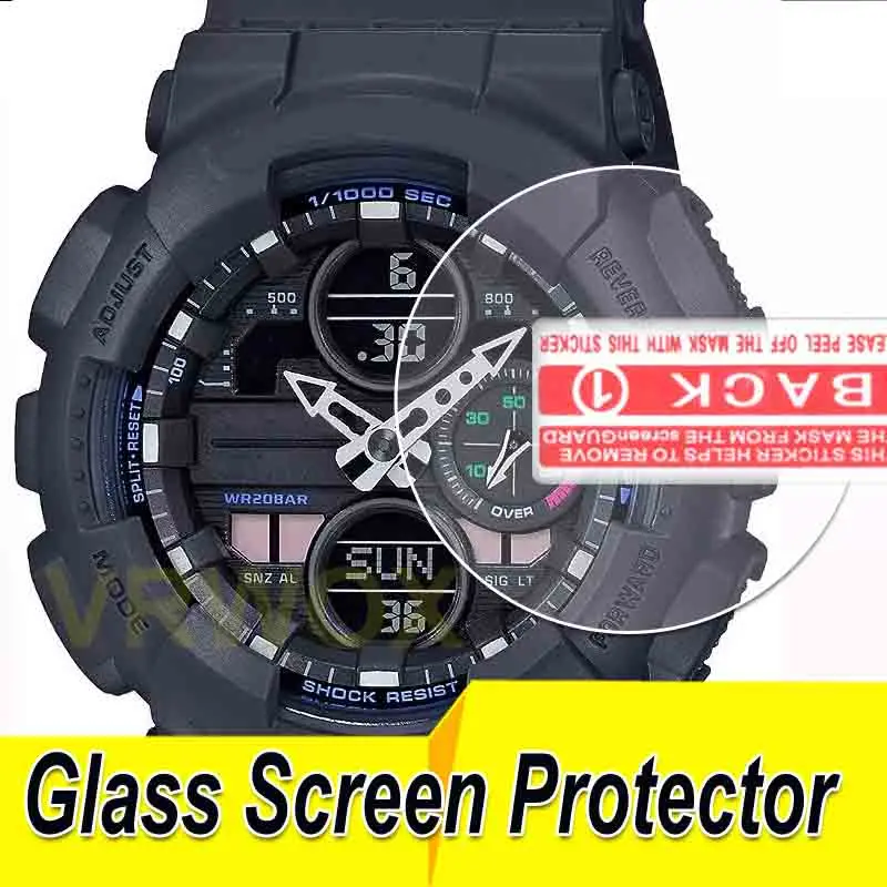 2PCS/3PCS Glass Screen Protector For Watch  GM-110 GMA-S2100 GM-S2100  GM-2100 GMA-B800 GMA-S2200 GM-2140 ,2.5D Rounded Edges 9H