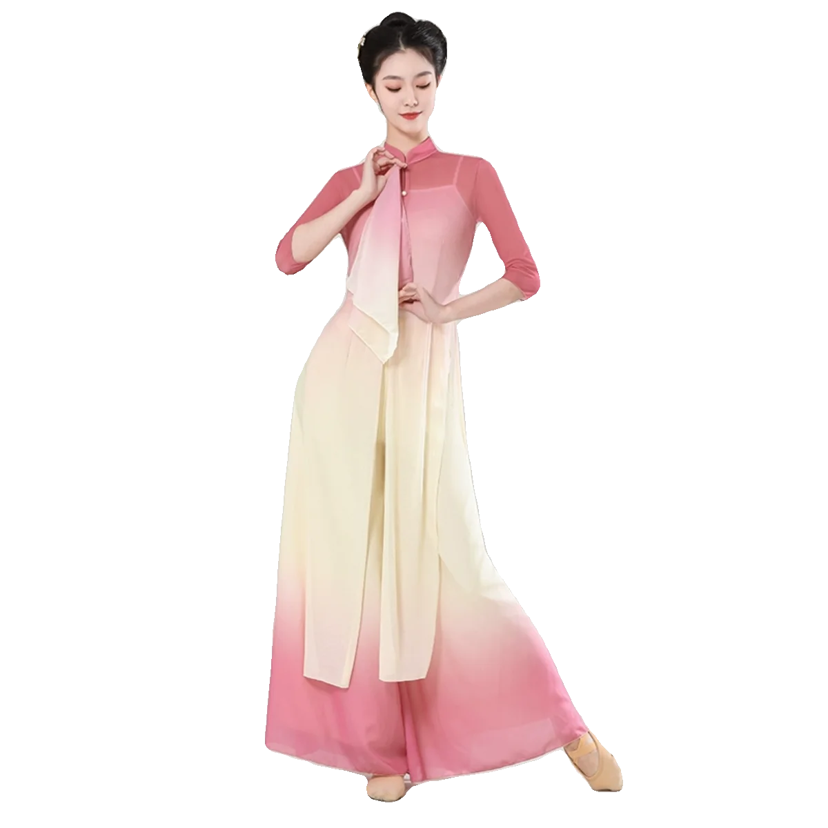 

Classical Dance Costumes Women Gradual Change Chinese Dance Practice Clothes Stage Dance Wear Costume Female