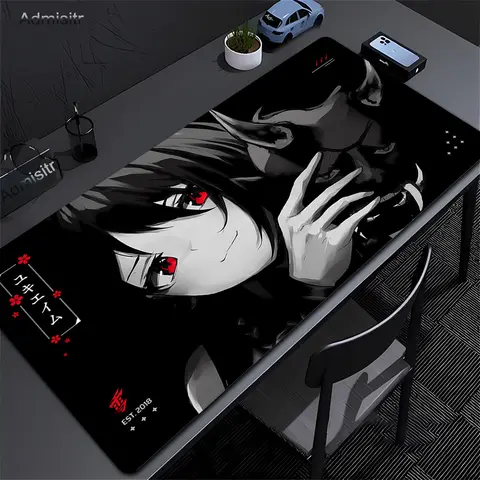 Anime Mask Girl Mouse Pad YUki Aim Gaming Speed Mouse Mat Game Premium Mousepad Gamer E-Sports Desk Mat Computer Keyboard Mats