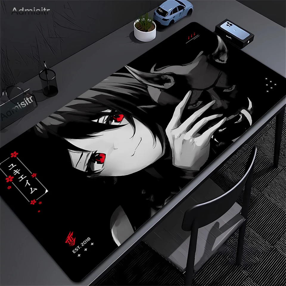 Anime Mask Girl Mouse Pad YUki Aim Gaming Speed Mouse Mat Game