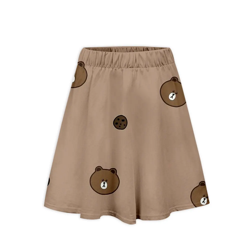 The 2023 New Loose Cartoon Patterned Short Skirt Looks Good, Casual, Comfortable, and Very Good-looking Women's Mini Skirt