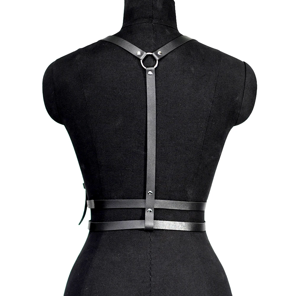 Fashion Harness belt Harness Corset Leather Lingerie Bondage Lingerie Body Harness Fetish Clothing Gothic Suspenders for Women