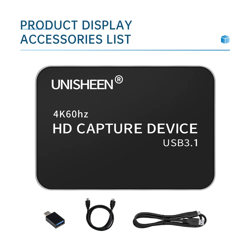 UC2500H USB3.0 HDMI حلقة التكبير OBS لعبة بث البث المباشر 4K60 التقاط الفيديو صندوق بطاقات المنتزع #3