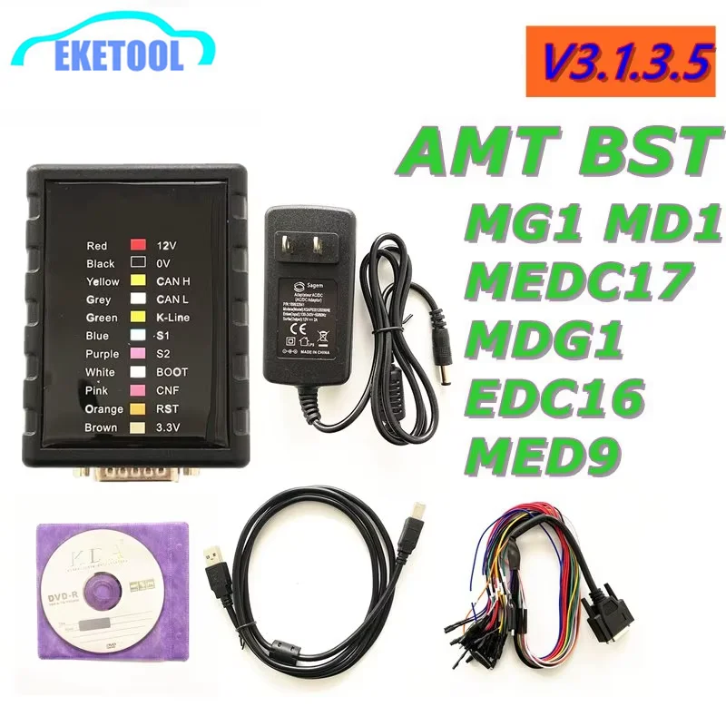 V3.1.3.5 Universal ECU AMT BST Service Tool For BMW For Benz For VOLVO For VAG Online/Offline Read&Write MG1 MD1 Protocols