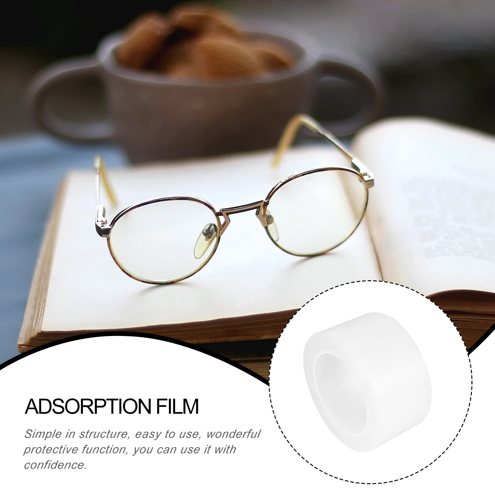 

Anti-Slip Protective Film for Eyeglasses Polishing Lightweight Clear Decal for Lens Polish Precision Tool Accessory