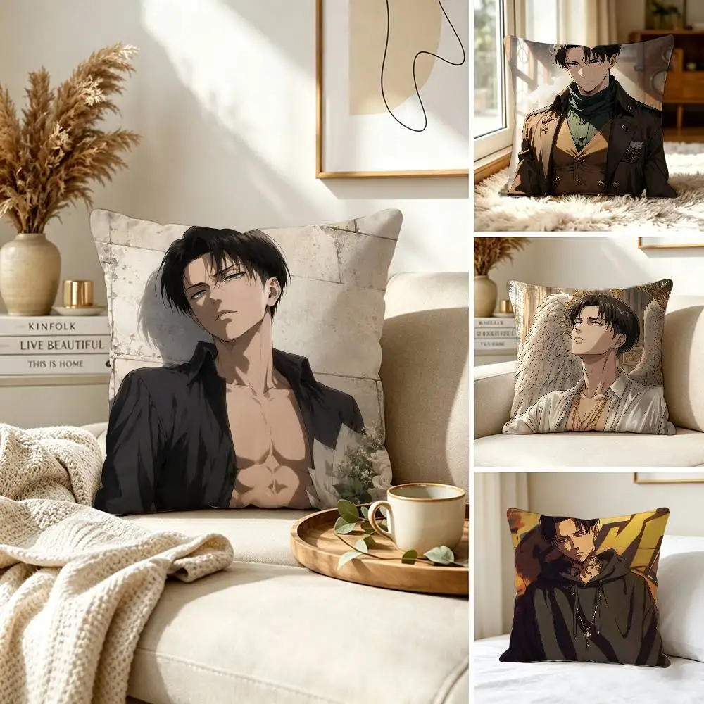Luxury Hot Anime Attack On Titan Pillow Case for Sofa Living Room Home office Decor Protective Cover