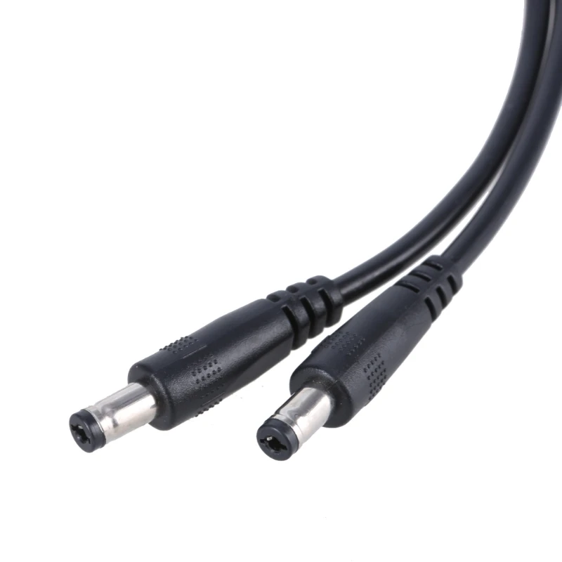 1 Male to 2 Male Cord 5.5mmx2.1mm,Direct Current Power Splitter Cable for CCTV Security Cameras,LED Light Dropship