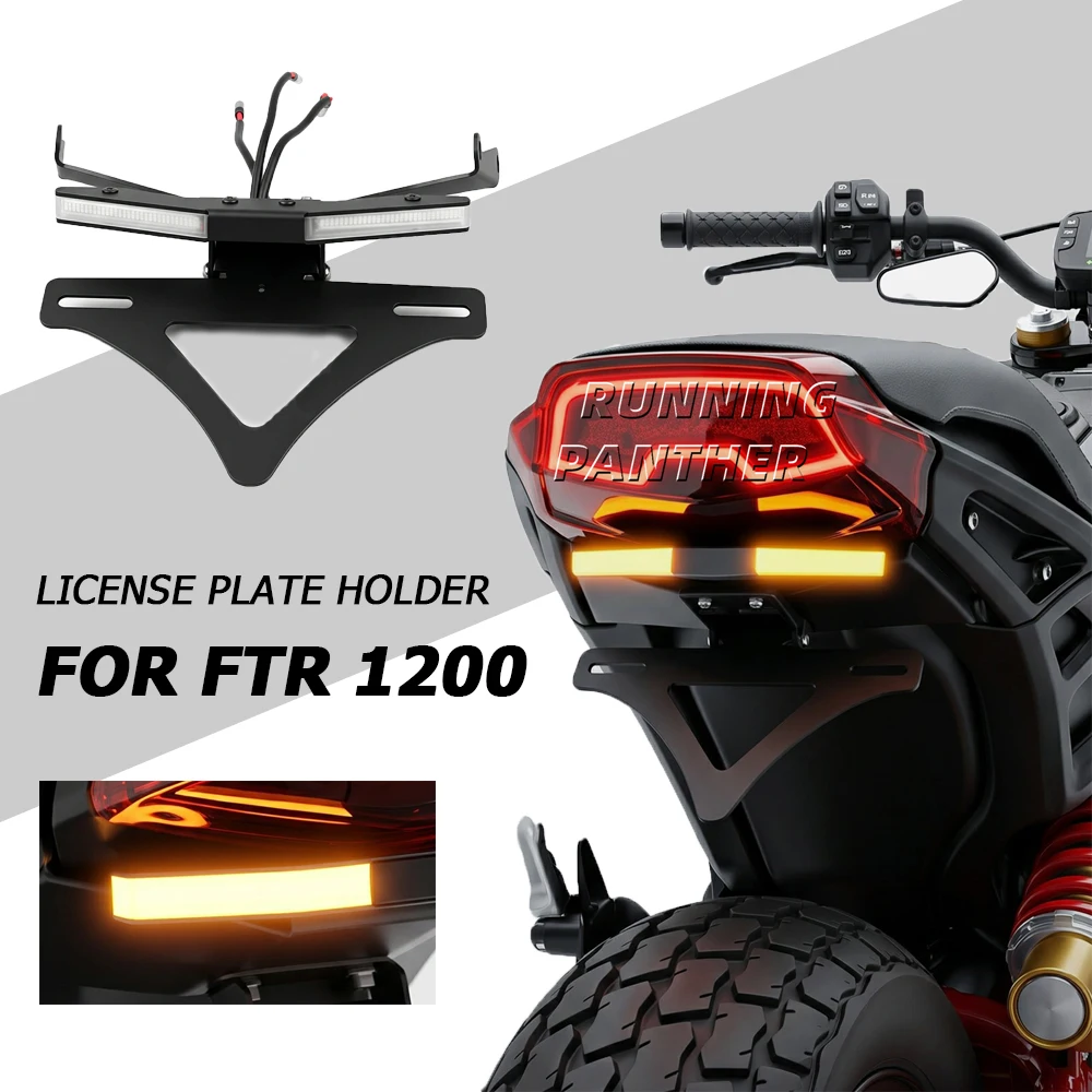 New Motorcycle License Number Plate Frame Holder Bracket Adjustable Tail Tidy Mount Support FOR INDIAN FTR 1200 ftr 1200