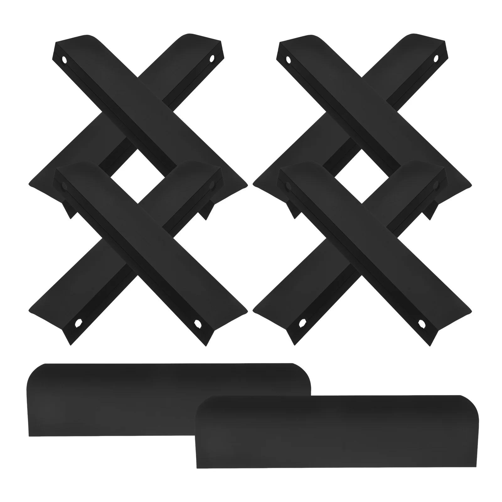 

10pcs Hidden Cabinet Pulls Black Aluminum Alloy Edge Finger Pull For Drawers Closets Wardrobes Modern Long Handle Self Adhesive