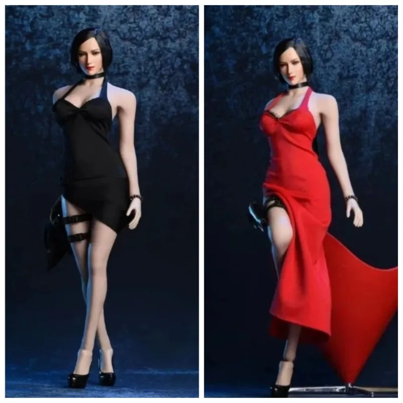 

1/6 Scale Evening Dress W/ Neck Belt Armlet Holster For 12 Inch Female Soldier Clothes PH TBl Action Figure Model