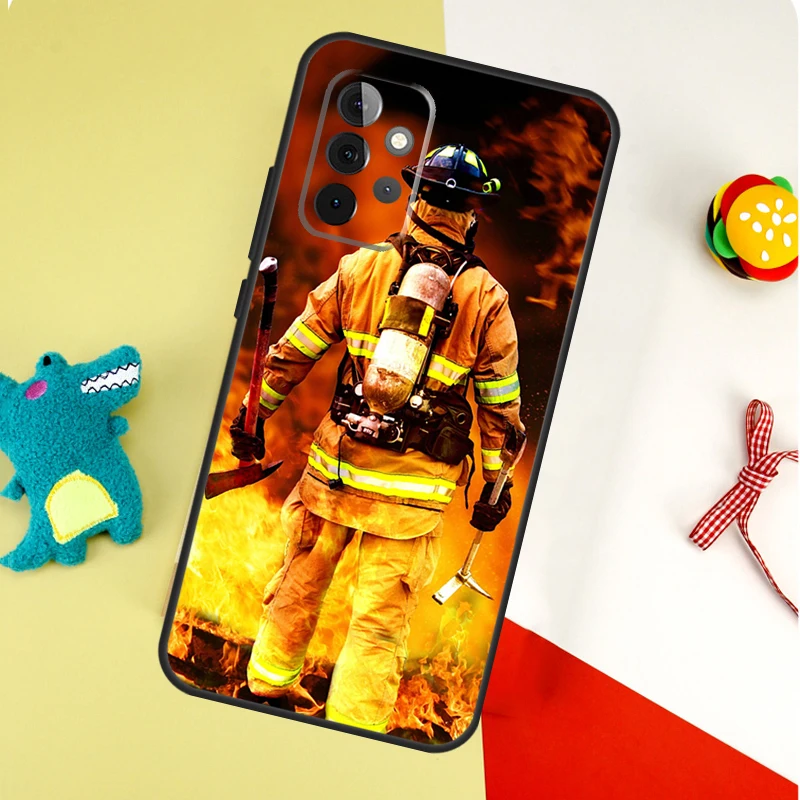 مكافحة الحرائق بطل لسامسونج غالاكسي A53 A33 A13 A54 A34 A14 A55 A35 A15 A05 A06 A16 A22 A32 A52 جراب هاتف #2