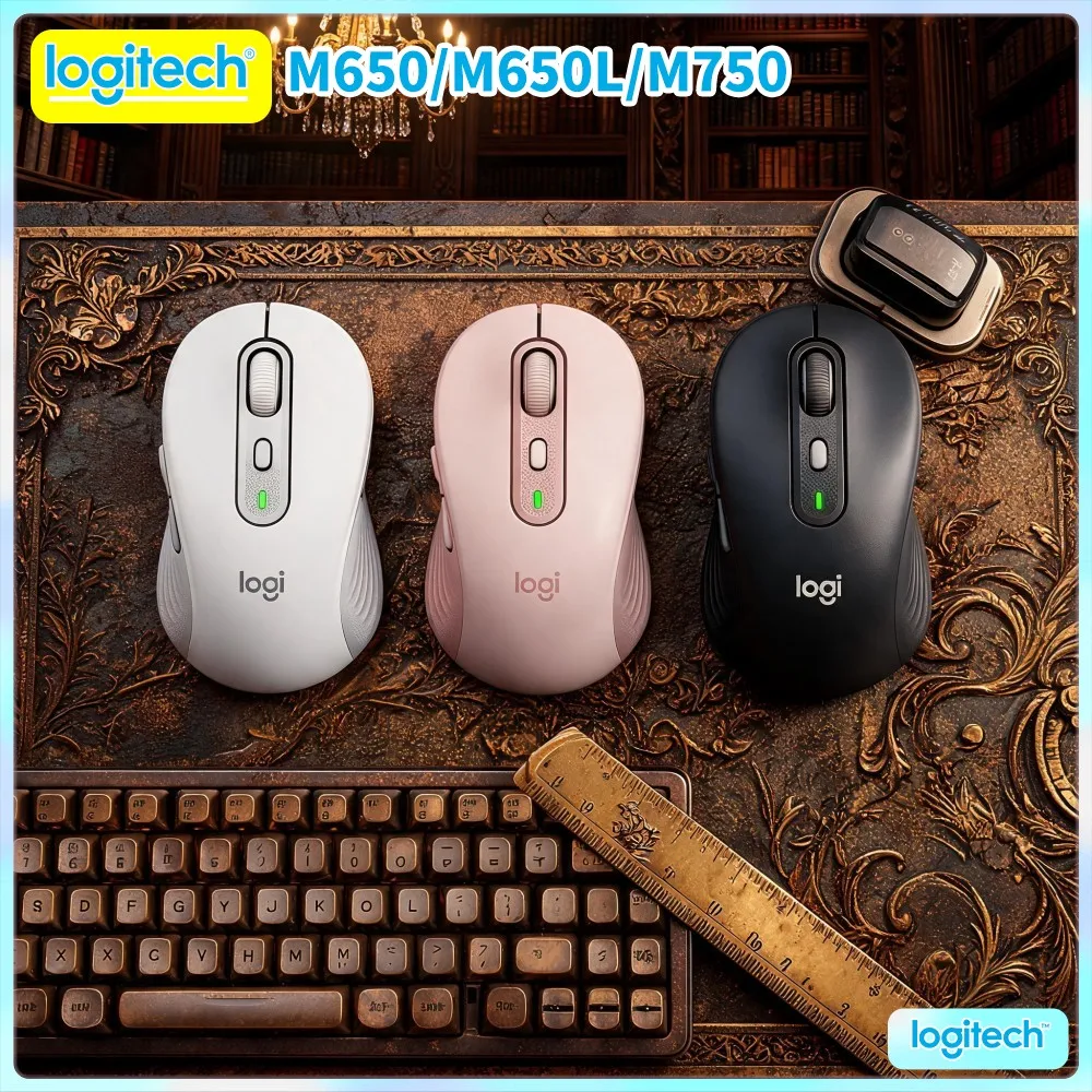 M750 Signature Mouse 90 Percent Click Noise Reduction Soft Thumb Support Twenty Four Month Battery Carry Practical Pick Tool