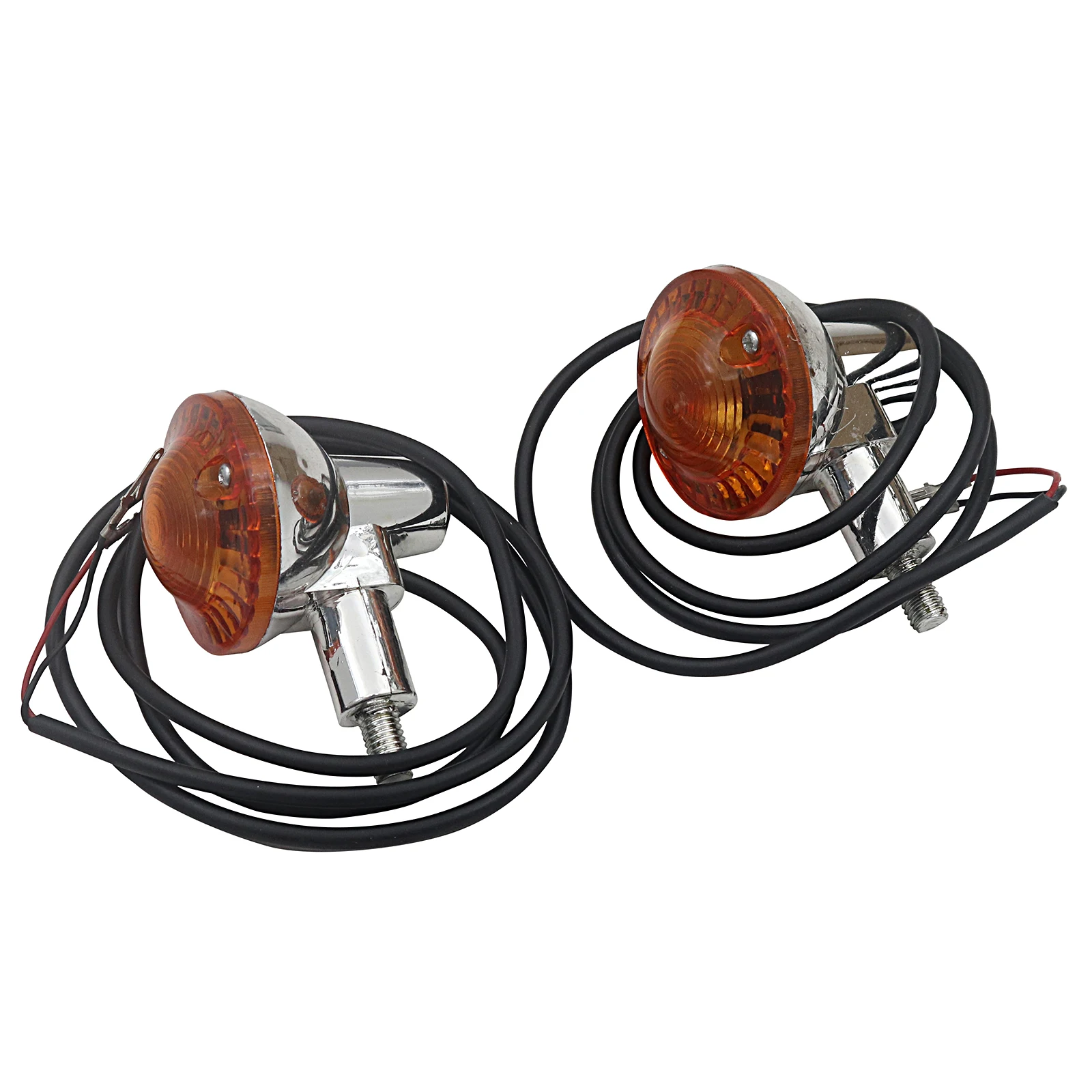 2 Pcs Electric Scooter Turn Signal Lights Indicator Blinkers Flasher Amber Light For Citycoco Electric Scooter Harley Scooter