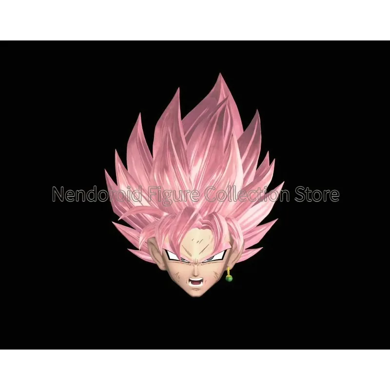In Stock KK studio Dragon Ball Super - Super Saiyan Rosé - Black Goku Zamas Replacement Head Sculpt for SHF Anime Action Figure view 5