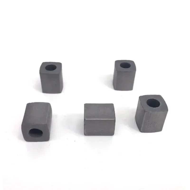 5pcs EDM Tungsten Conductive Carbide Block L12*W12*H15*Inner Hole 6mm for CNC Wire Cut Machine