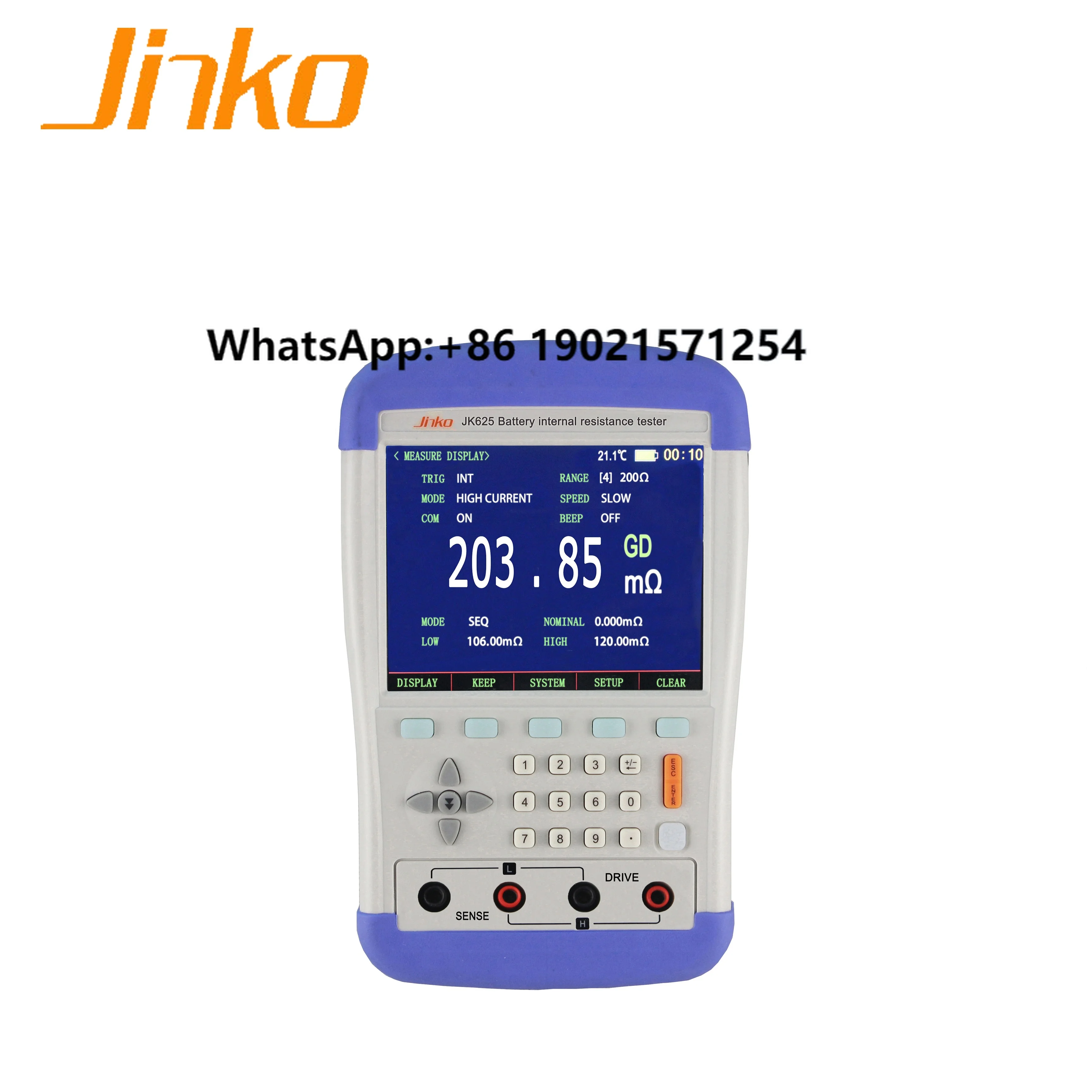 

JK625L UPS Online Battery Tester Internal Resistance Meter Voltage Test Instrument