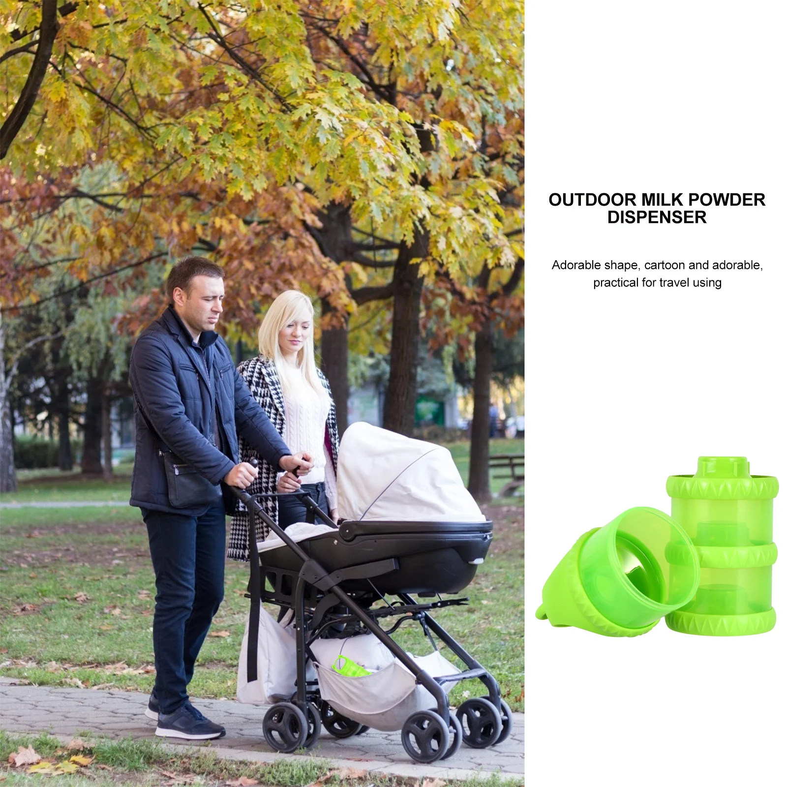 

1 шт., органайзер для детского сухого молока, 3-слойная съемная штабелируемая коробка, портативный уличный контейнер для хранения, свежий герметичный контейнер для путешествий