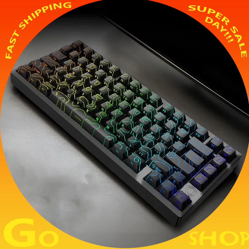 

Irok Iyx Mg75 Pro Max Механическая клавиатура Магнитный переключатель Rgb Горячая замена Алюминий Rt0.005 Быстрая демонтажная структура Пользовательские подарки