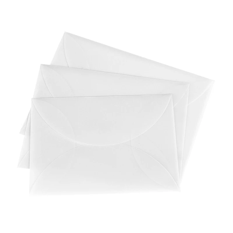 Blank 10pcs/lot Translucent Envelope For Invitations Postcards European Giftbox Message Card Envelopes Wedding Business Letters