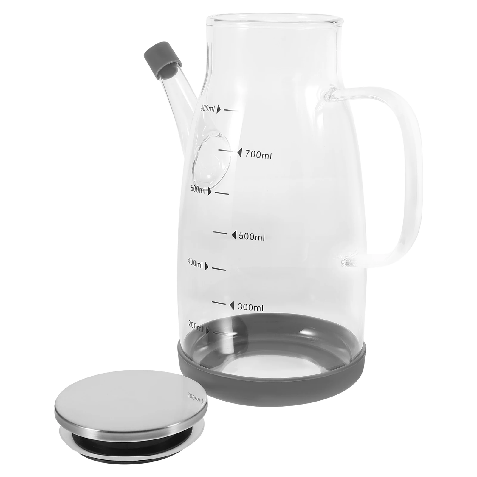

Glass Oil Storage Bottle Transparent Soy Sauce Vinegar Container Ergonomic Handle Design Practical Kitchen Cruet