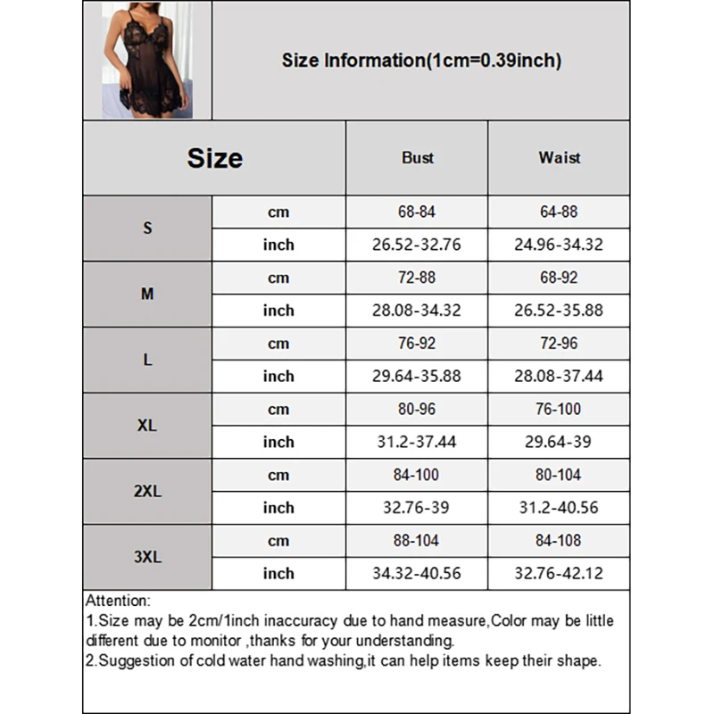 Sexy Lingerie For Women Lace Mesh Babydoll Strap Chemise Halter Teddy V Neck Sleepwear Nightgrow