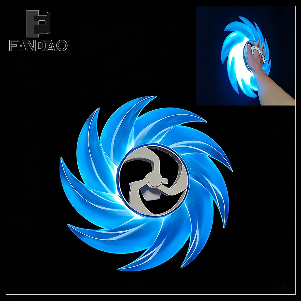 3D Printed Rotating Glow-in-the-Dark Toy Light Wheel Rotating Light Wheel Model Children's Rotating Prop Gift for Outdoor Play