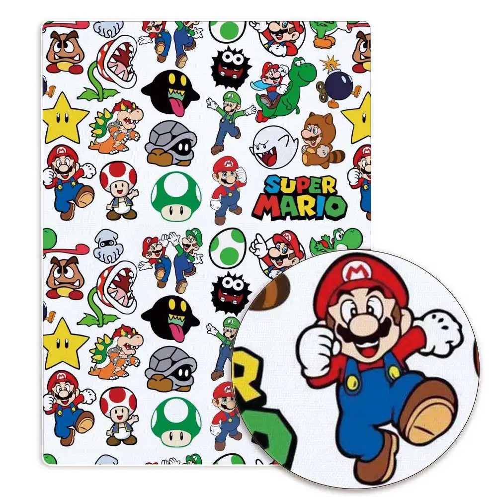 Mario 100 Katoen Cartoon Stof 140*50Cm Handgemaakte Naaien Patchwork Quilten Baby Jurk Stof