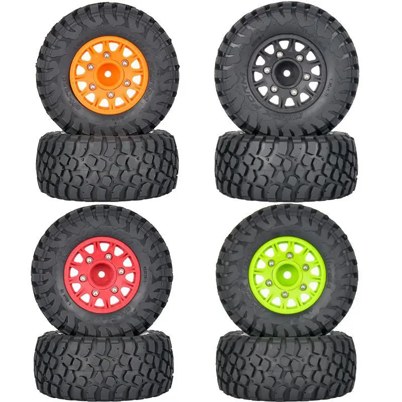 4Pcs 112mm 1/8 1/10 Short Course Truck Tire Tyre with 12mm 14mm 17mm Wheel Hex for Trxs Slash ARRMA SENTON HSP HPI RC Car