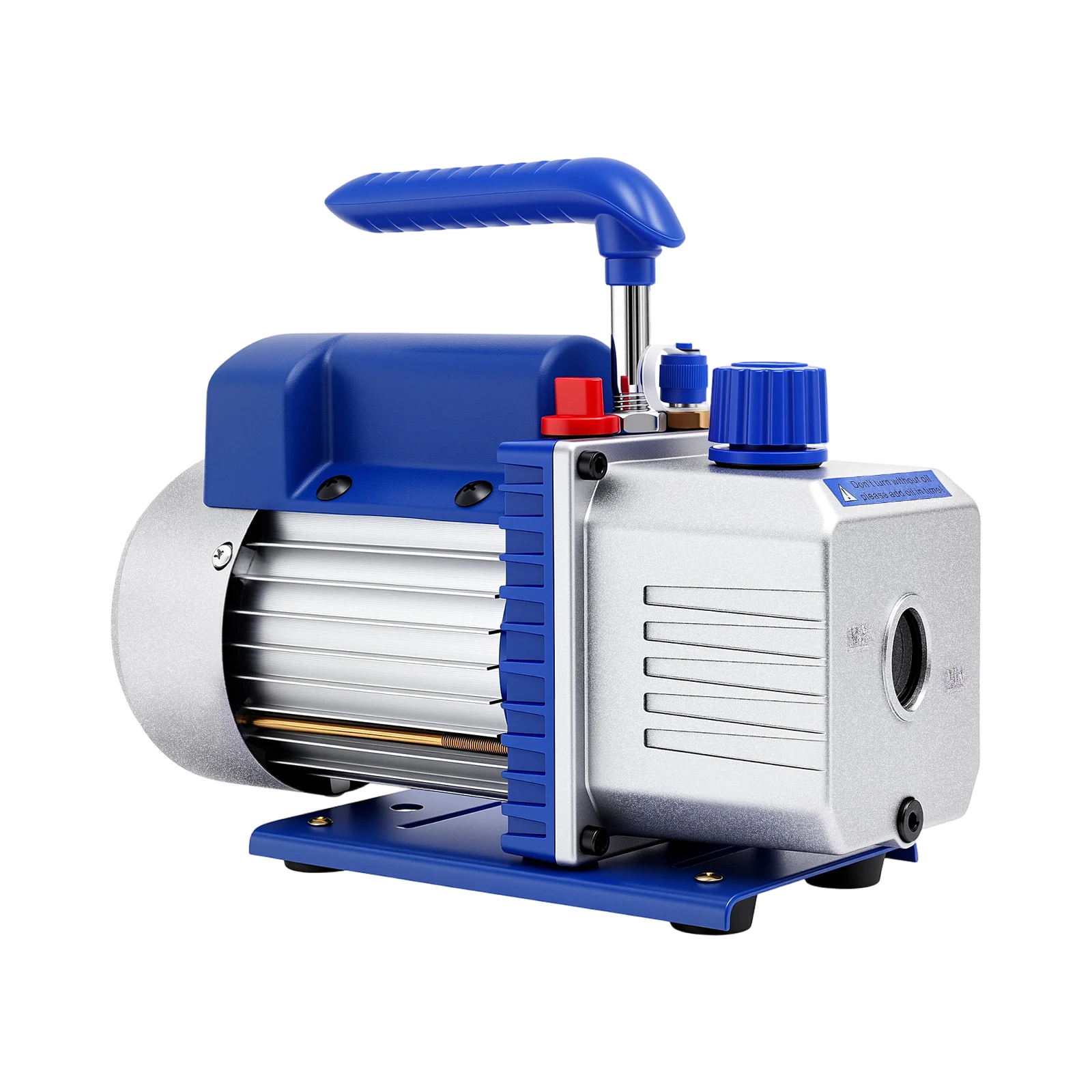 1/4HP Vakuumpumpe 2,5CFM - Klimaanlagen-Reparaturset mit Manometer & Schläuchen für R134A/R410A Geeignet für Auto/Heim-Klimaanlagen-Reparatur – Detail 9