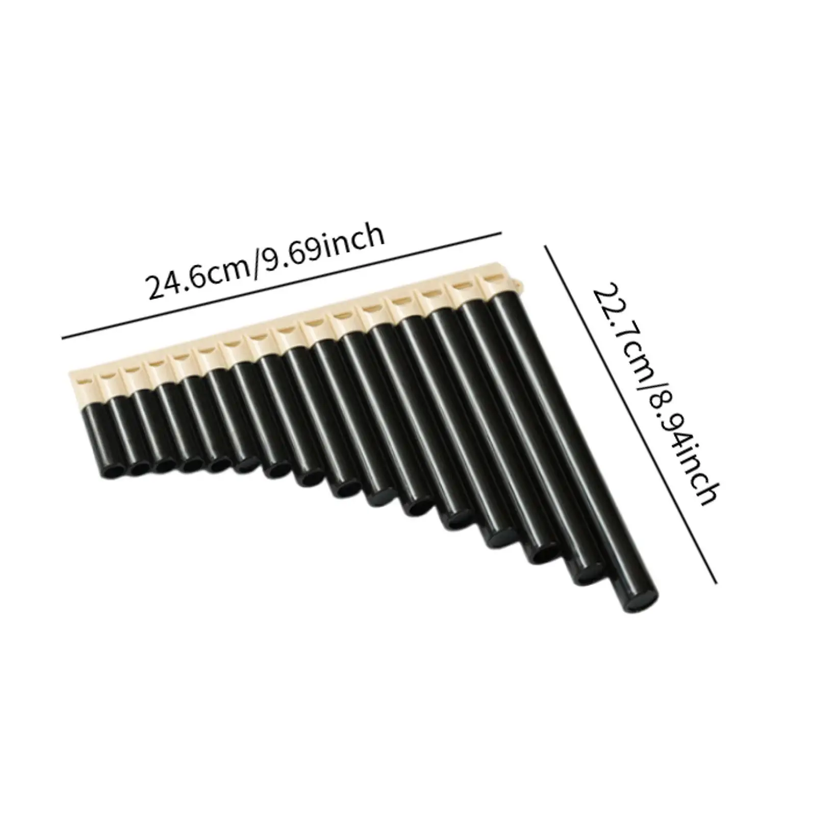 ABS Material Pan Flute 16 Pipe C Key Easy Learning Musical Instrument for Education Student Performance