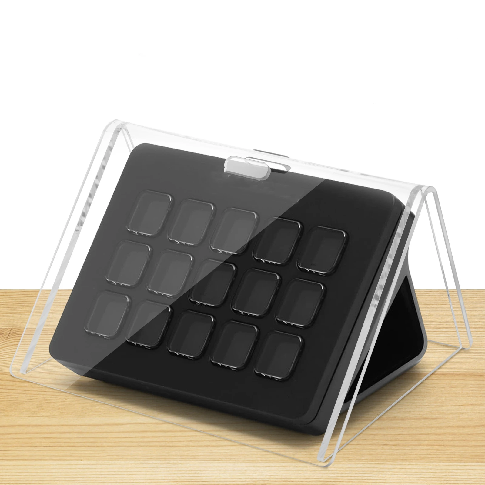 Пылезащитный защитный чехол для Stream Deck MK.2, пылезащитный чехол для консоли прямой трансляции, акриловый защитный чехол для рабочего стола, аксессуары Пылезащитный защитный чехол для Stream Deck MK.2, пылезащитный чехол для консоли прямой трансляции, акриловый защитный чехол для рабочего стола, аксессуары