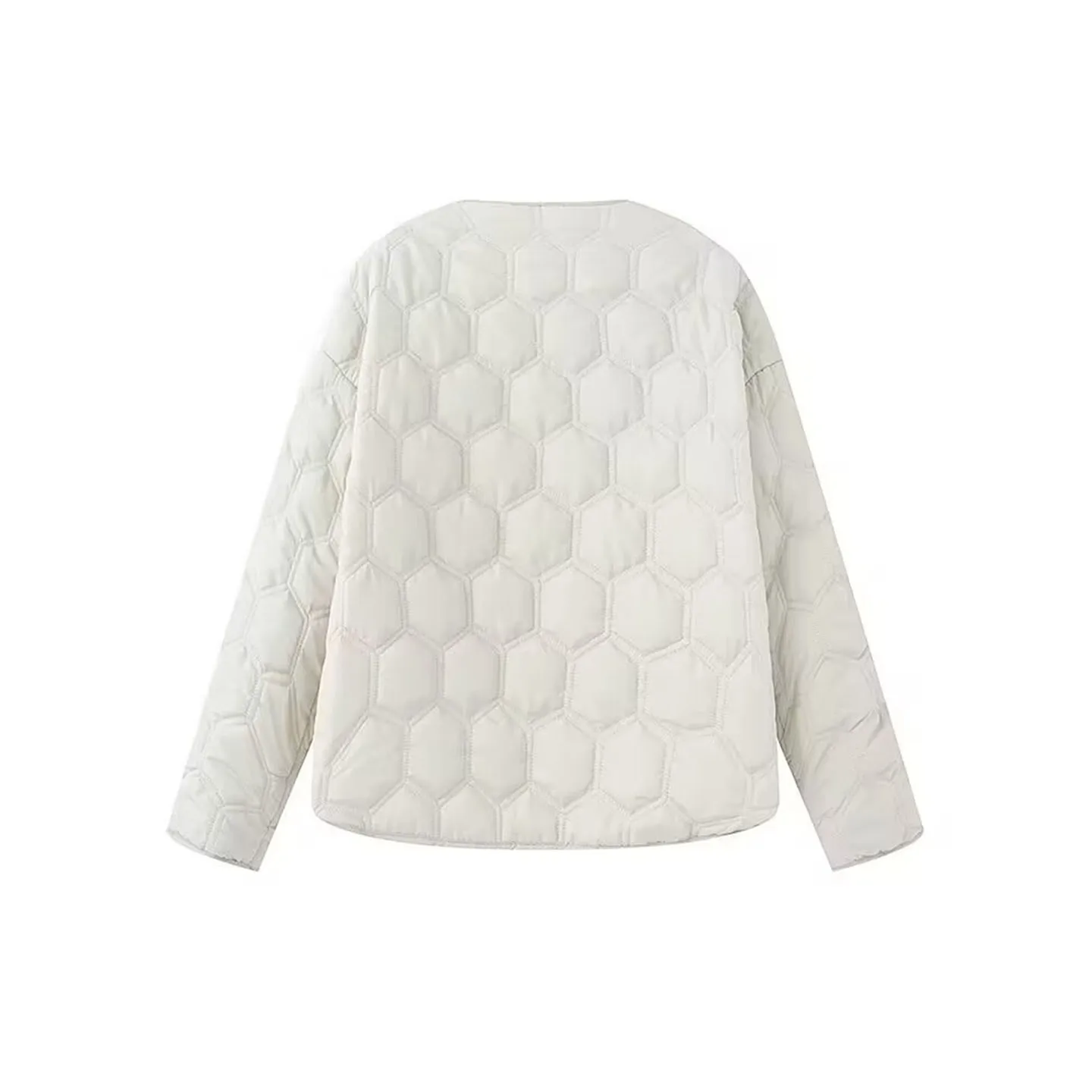 

Ele Long Sve Cotton Jaet Women's Sle Diamond Pattern Commute Friendly Straight Cut Chinese Brand Z