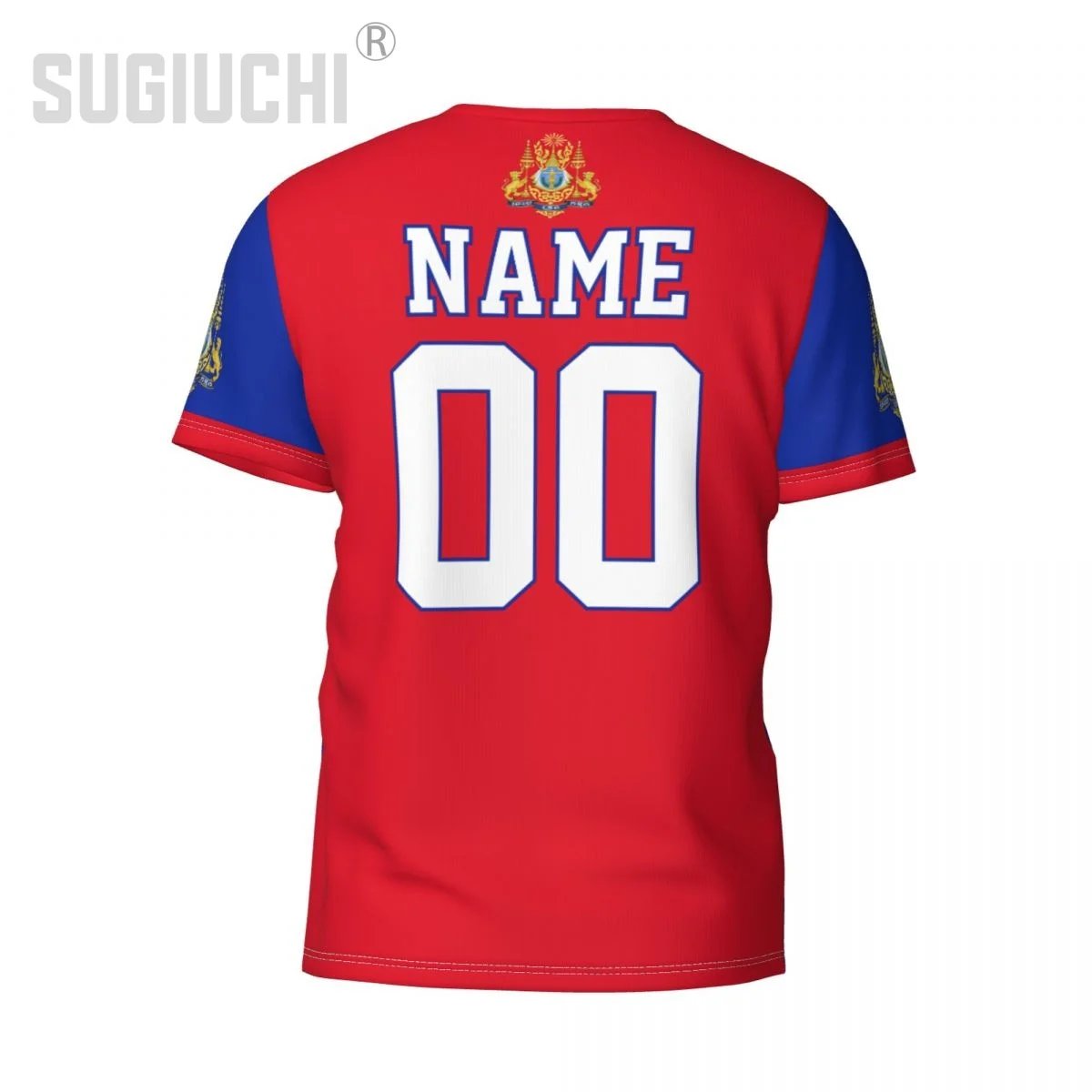 Custom Name Number Cambodia Flag Emblem 3D T-shirts For Men Women Tees jersey team Clothes Soccer Football Fans Gift T shirt