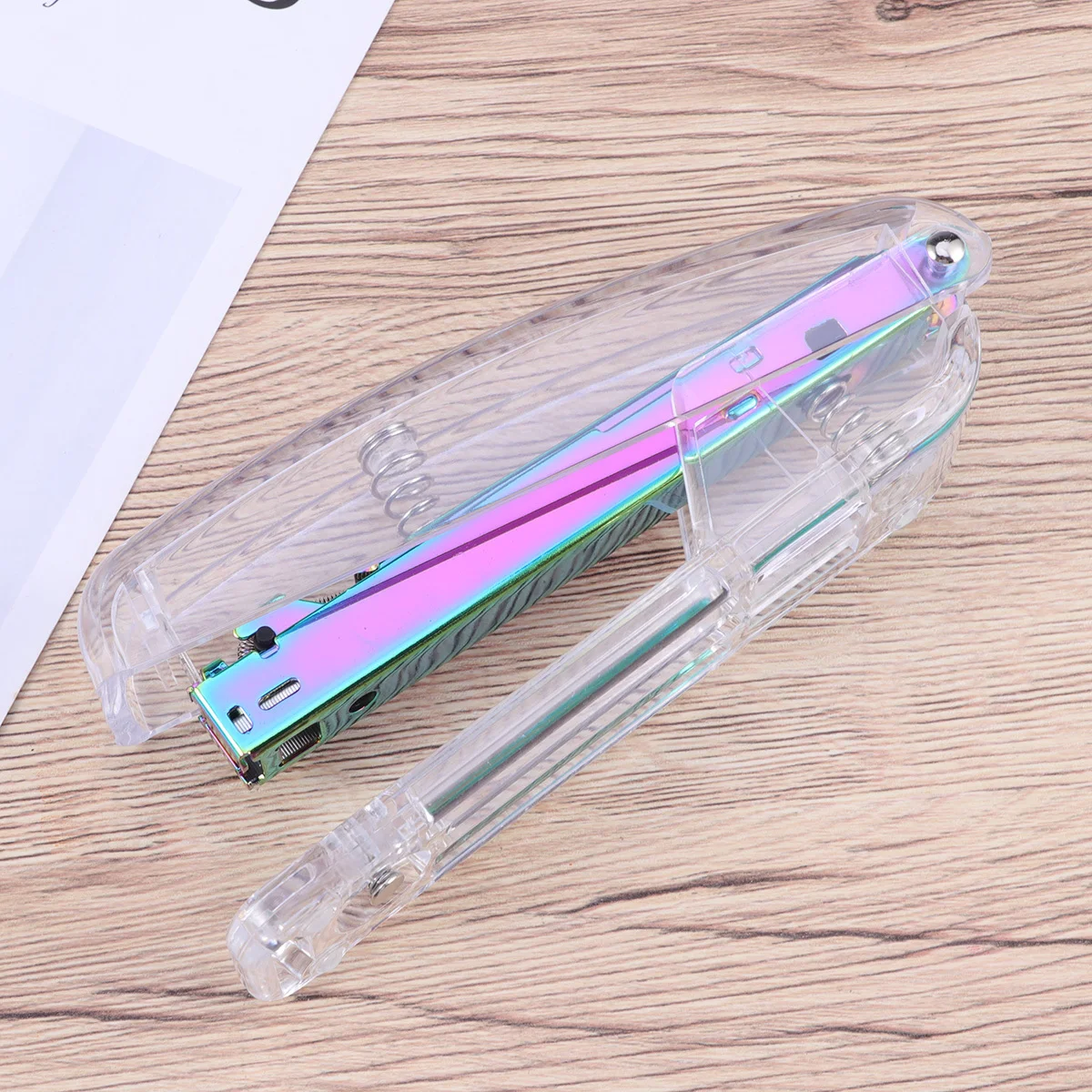 1pcs Gift Stapler Desktop Classic Design Office School Home Use Portable Stapling Machine With Staples Desk Tool For Paper