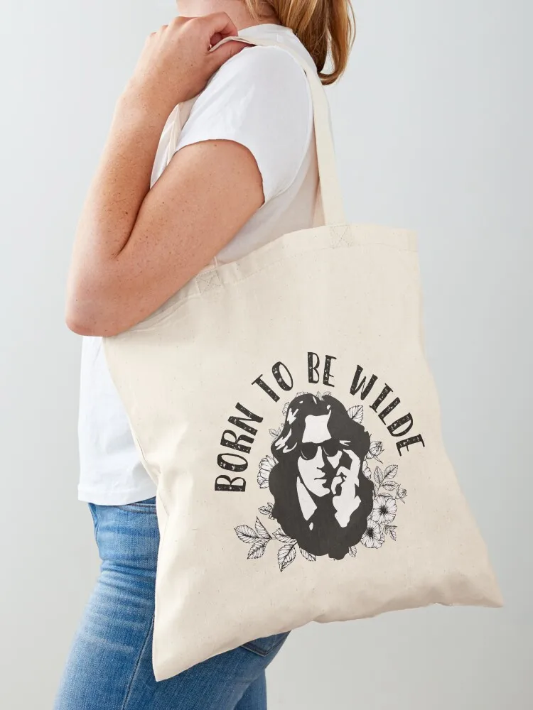 Born to be Wilde Tote Bag Big bag Portable shopping bag Women's shopper supermarket folding