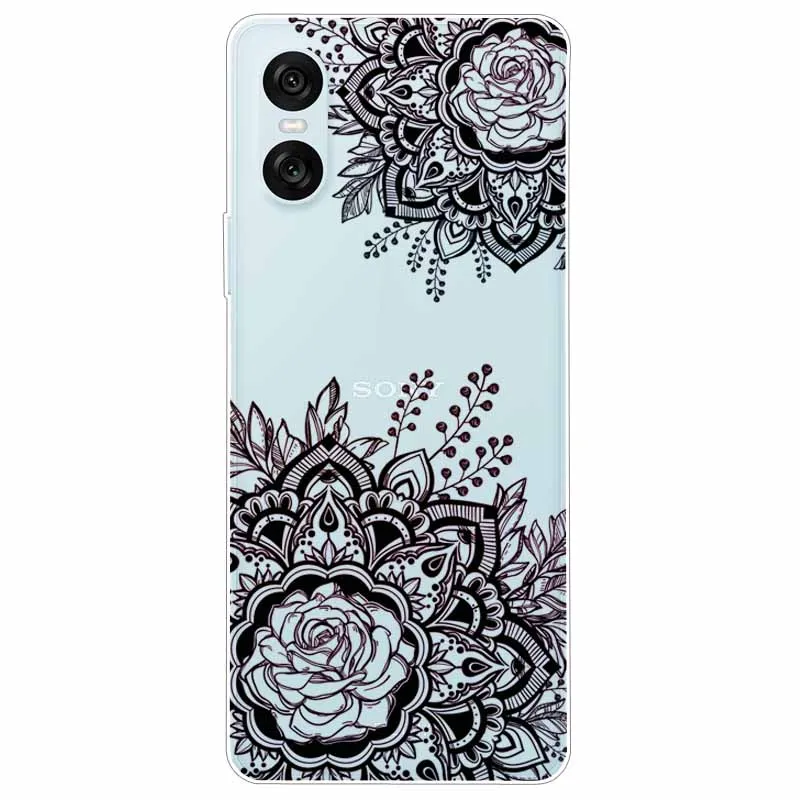 Funda transparente suave para Sony Xperia 10 VI, funda de teléfono de silicona transparente de TPU para Sony Xperia 1 VI, nueva moda encantadora