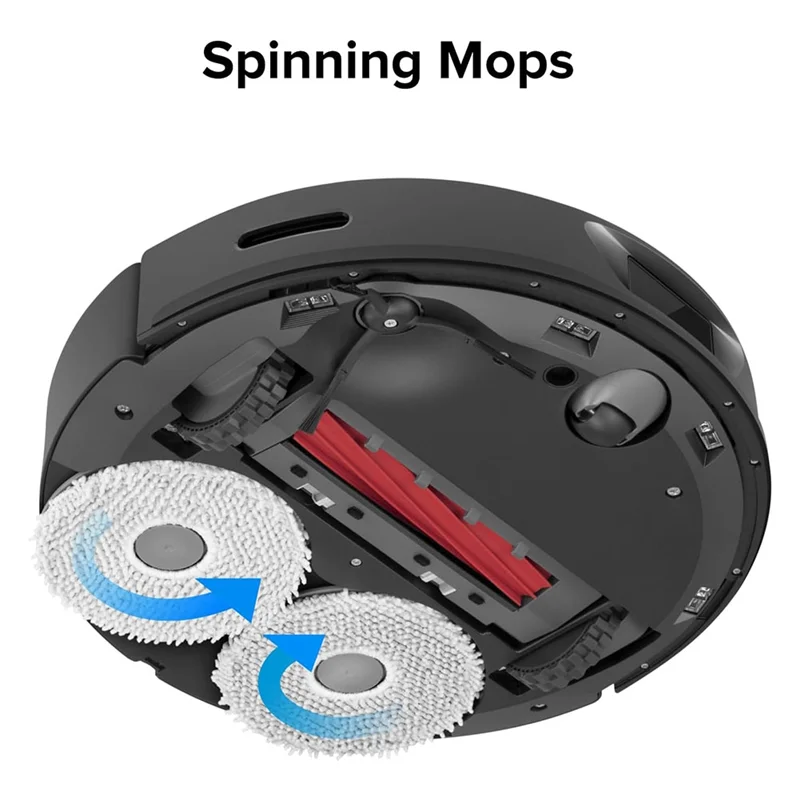 A01V-8PCS الفرشاة الرئيسية، فرشاة جانبية للفرشاة المطاطية، ممسحة مرشح للمكنسة الكهربائية Roborock Q Revo / P10، تأثير التنظيف المحسن