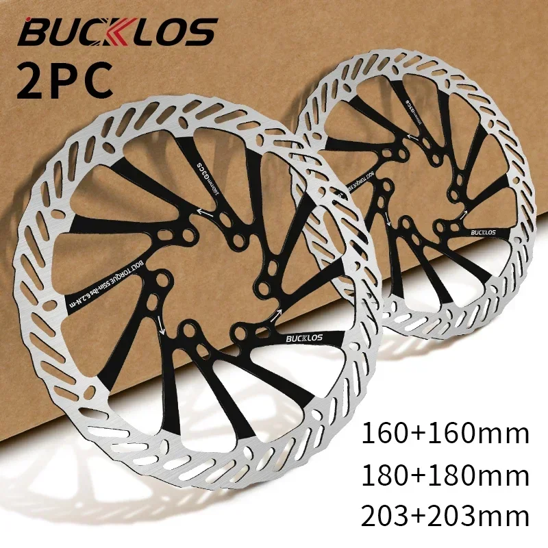 BUCKLOS G3CS Brake Rotor 160MM 180MM 203MM Mountain Bicycle Hydraulic Disc Brake Rotors with 6 Bolts for Shimano SRAM Bike Parts