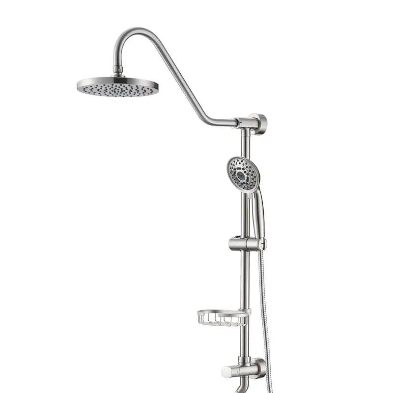 

8" Rain Shower Head with Handheld Shower System - Adjustable, Multi-Function Spray for Ultimate Shower Experience. Easy