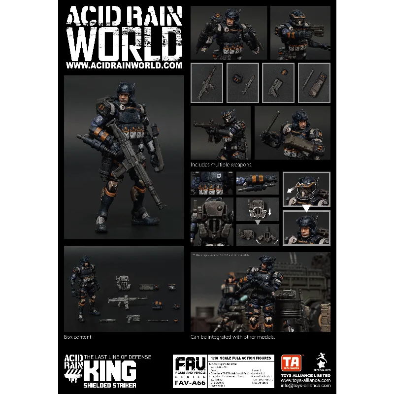 

In Stock Acid Rain War 1/18 FAV-A66 Jing A67 Steele A68 Argos Bucks Squad Collection Gift